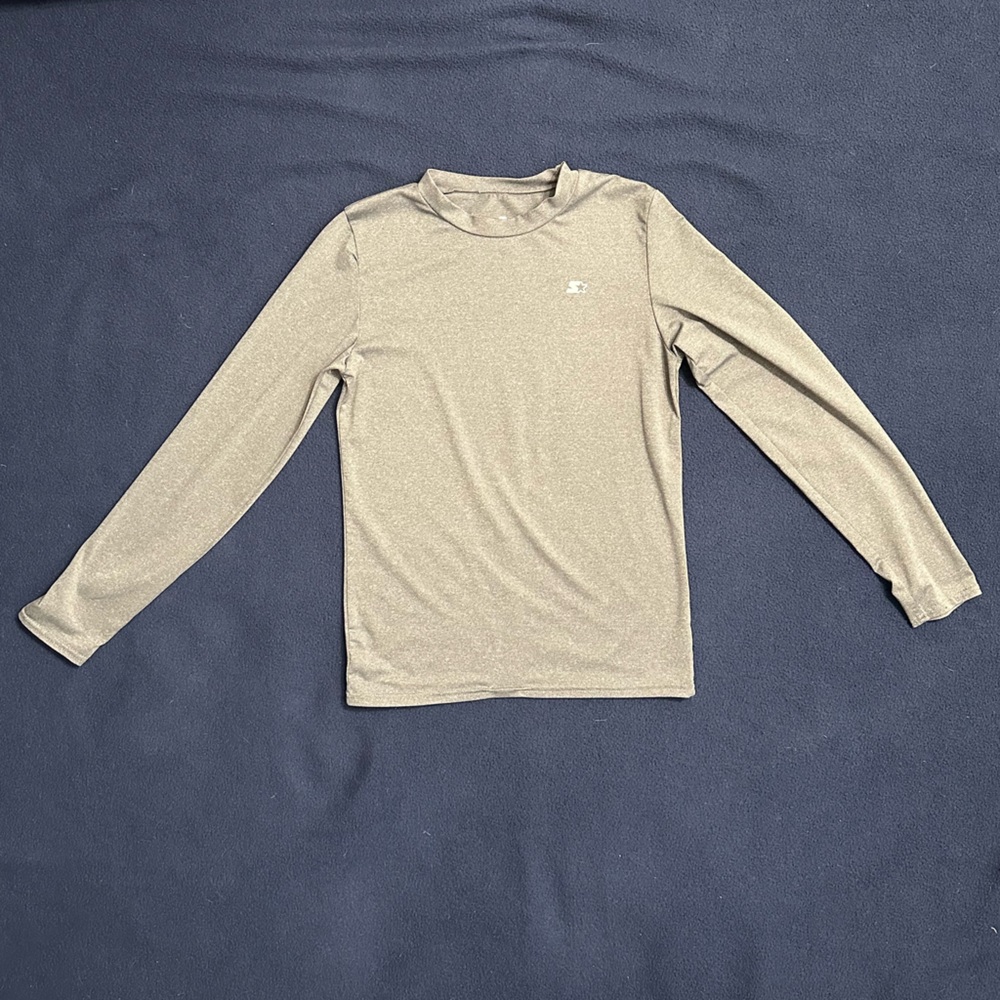 Boys Starter Team Grey Heather XL (14/16) Long Sleeve Tee